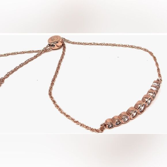 Kate Spade New York Rose Gold Circle of Love Adjustable Bracelet NWT - Picture 1 of 5